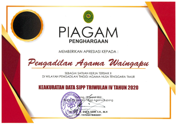 Piagam Keakuratan Data SIPP 001