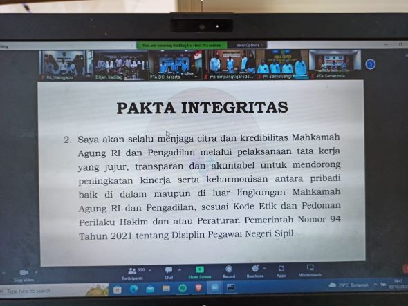 20221003 Pengucapan Pakta Integritas Badilag 02